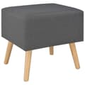 Miniatyrbillede 3 af 8: vidaXL sengebord mørkegrå 40 x 35 x 40 cm stof