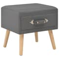 Miniatyrbillede 1 af 8: vidaXL sengebord mørkegrå 40 x 35 x 40 cm stof