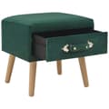Miniatyrbillede 3 af 9: vidaXL sengeskabe 2 stk. 40 x 35 x 40 cm fløjl grøn