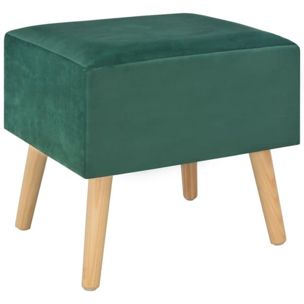 vidaXL sengeskabe 2 stk. 40 x 35 x 40 cm fløjl grøn