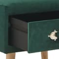 Miniatyrbillede 7 af 9: vidaXL sengeskabe 2 stk. 40 x 35 x 40 cm fløjl grøn