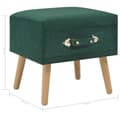Miniatyrbillede 9 af 9: vidaXL sengeskabe 2 stk. 40 x 35 x 40 cm fløjl grøn
