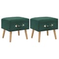 Miniatyrbillede 1 af 9: vidaXL sengeskabe 2 stk. 40 x 35 x 40 cm fløjl grøn