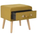 Miniatyrbillede 3 af 9: vidaXL sengeskabe 2 stk. 40 x 35 x 40 cm fløjl sennepsfarvet