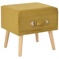 Miniatyrbillede 2 af 9: vidaXL sengeskabe 2 stk. 40 x 35 x 40 cm fløjl sennepsfarvet