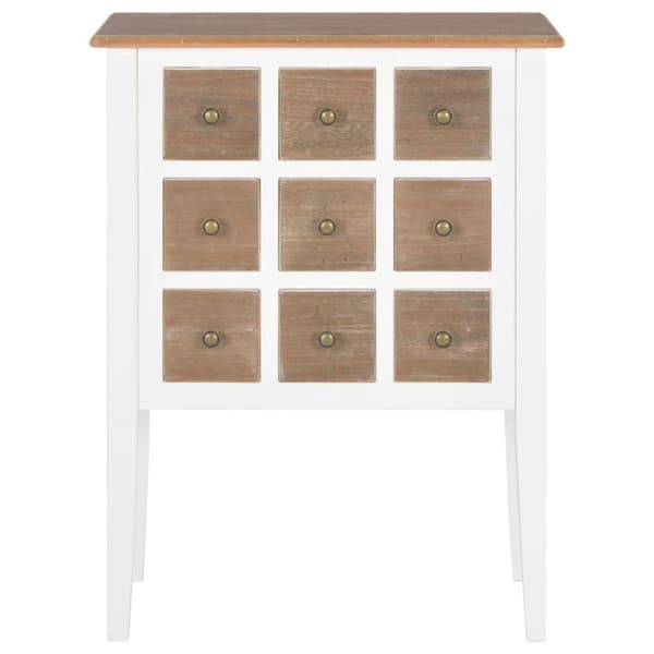 vidaXL Skänk vit 54x30x80 cm massivt trä
