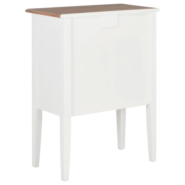 vidaXL Skänk vit 54x30x80 cm massivt trä