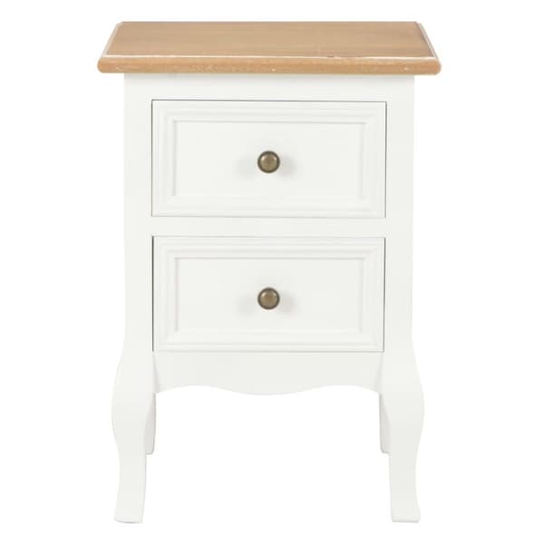 vidaXL Yöpöytä 2kpl MDF 35x30x49 cm valkoinen