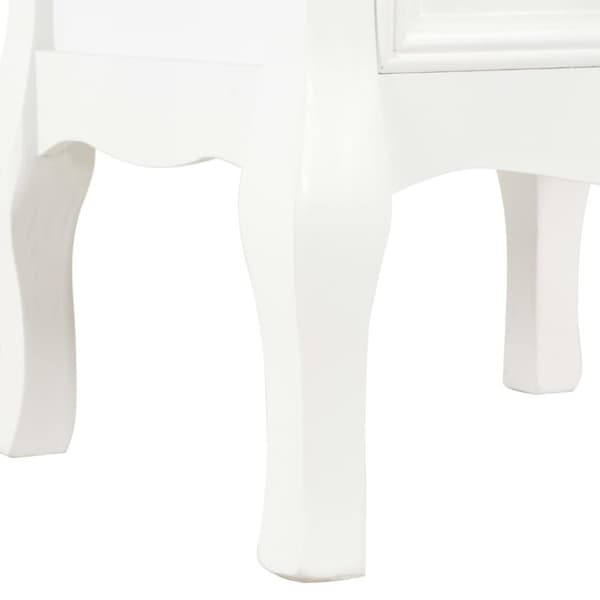 vidaXL Yöpöytä 2kpl MDF 35x30x49 cm valkoinen