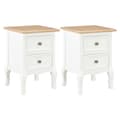 Miniatyrbilde 1 av 10: vidaXL Nattbord 2 stk 35x30x49 MDF hvit