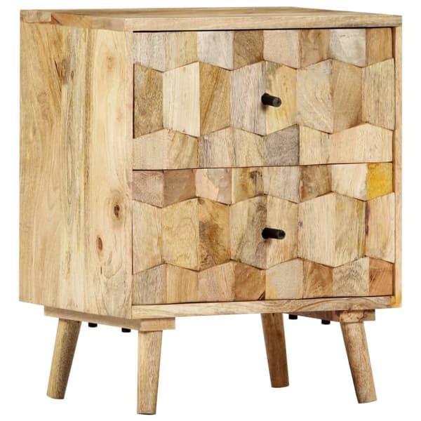 vidaXL Nattbord 40x30x50 cm heltre mango