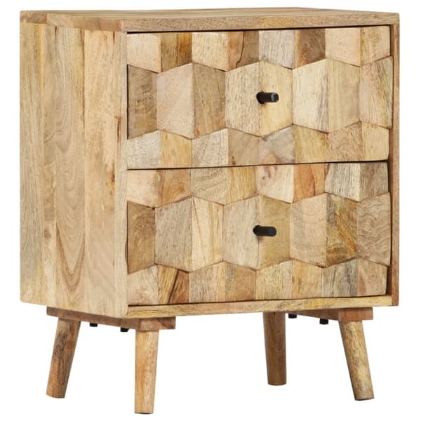 vidaXL Nattbord 40x30x50 cm heltre mango