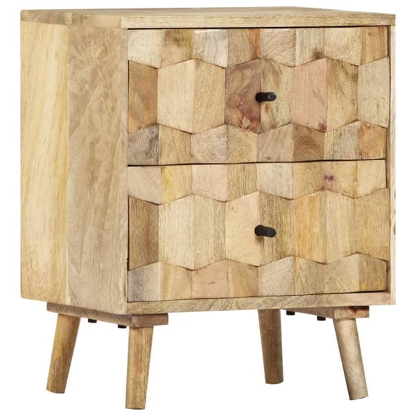 vidaXL Nattbord 40x30x50 cm heltre mango
