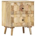 Miniatyrbilde 11 av 11: vidaXL Nattbord 40x30x50 cm heltre mango