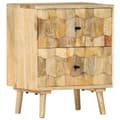 Miniatyrbilde 1 av 11: vidaXL Nattbord 40x30x50 cm heltre mango