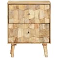 Pikkukuva 5 / 11: vidaXL Yöpöytä 40x30x50 cm täysi mangopuu