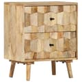Pikkukuva 10 / 11: vidaXL Yöpöytä 40x30x50 cm täysi mangopuu