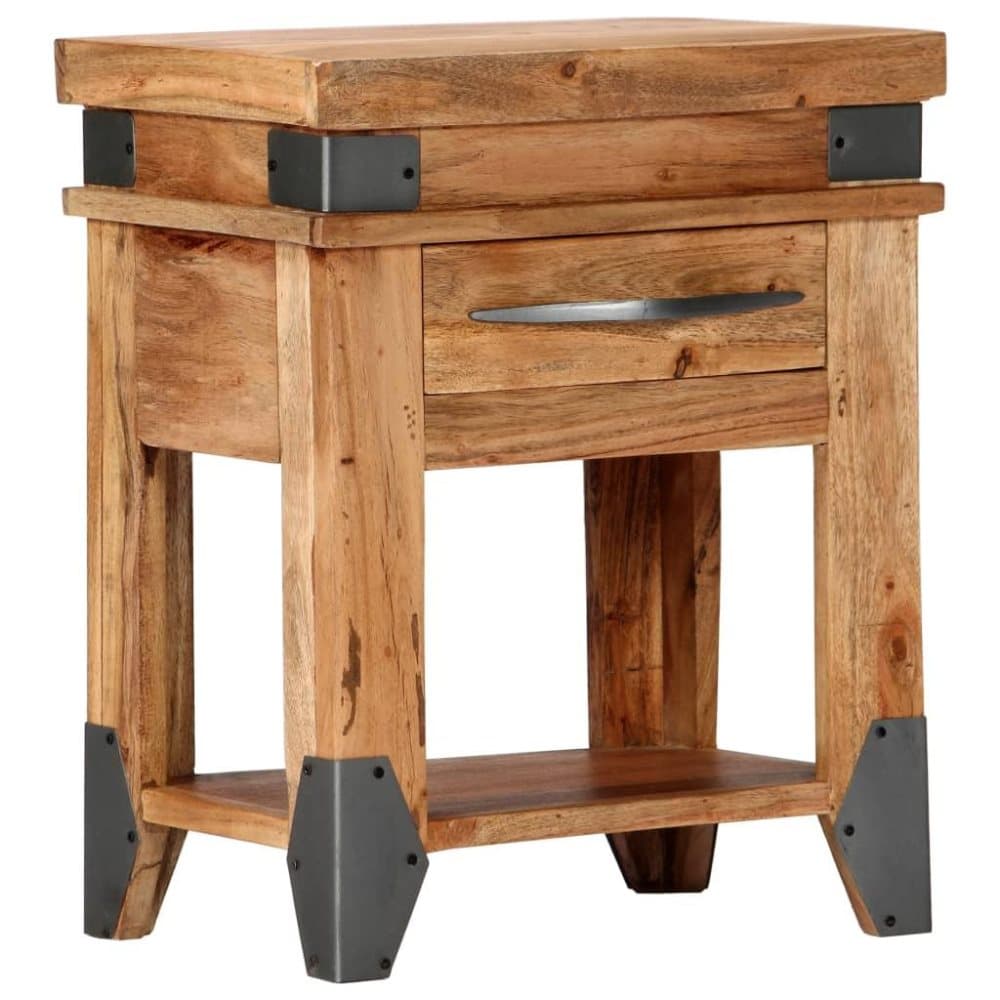 vidaXL Sängbord 40x30x51 cm massivt acaciaträ