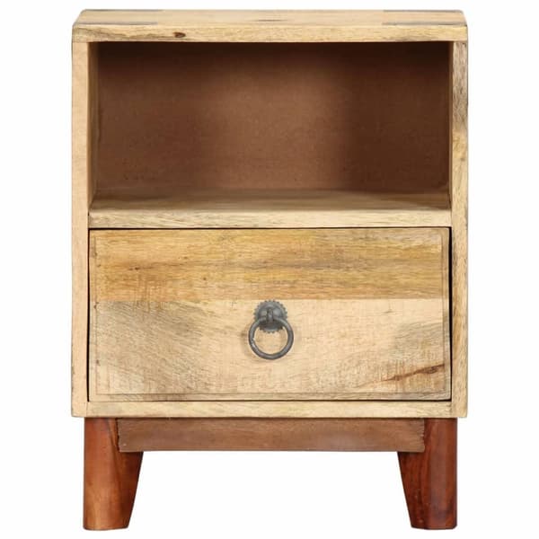 vidaXL Nattbord 40x30x52 cm grov heltre mango