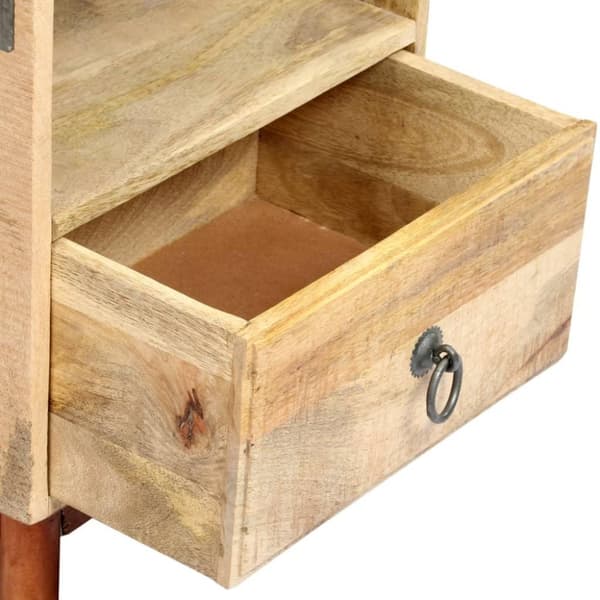 vidaXL Nattbord 40x30x52 cm grov heltre mango