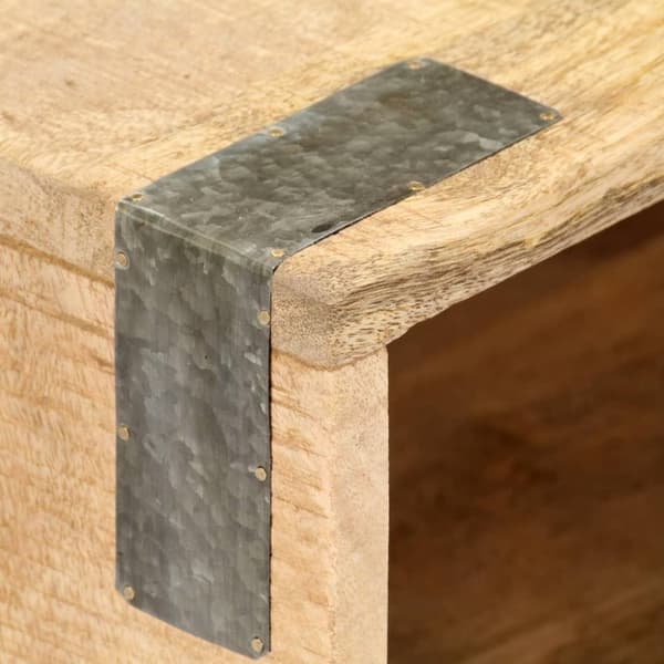 vidaXL Nattbord 40x30x52 cm grov heltre mango
