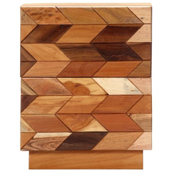 vidaXL sengeskab 40x30x50 cm massivt genbrugstræ