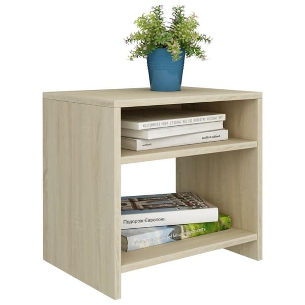 vidaXL Nattbord sonoma eik 40x30x40 cm sponplate