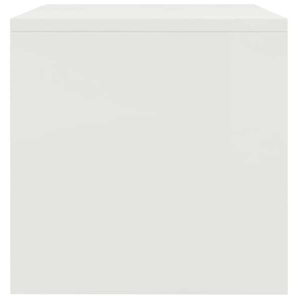 vidaXL Nattbord hvit 40x30x30 cm sponplate