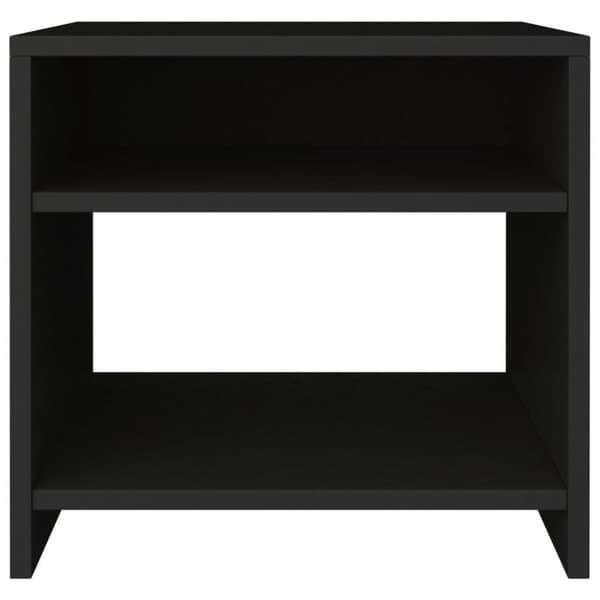 vidaXL Nattbord svart 40x30x40 cm sponplate