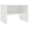 Miniatyrbilde 4 av 7: vidaXL Nattbord 2 stk hvit 40x30x30 cm sponplate
