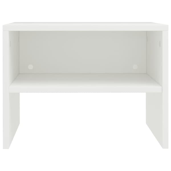 vidaXL Nattbord 2 stk hvit 40x30x30 cm sponplate