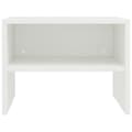 Miniatyrbilde 5 av 7: vidaXL Nattbord 2 stk hvit 40x30x30 cm sponplate