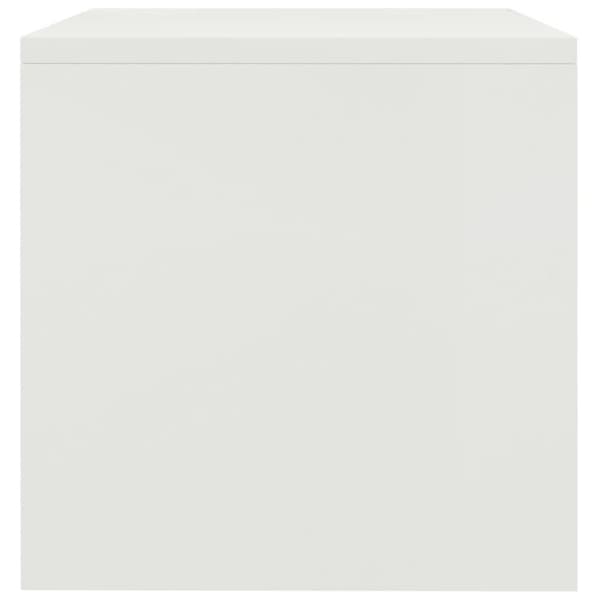 vidaXL Nattbord 2 stk hvit 40x30x30 cm sponplate