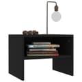 Miniatyrbild 3 av 7: vidaXL Sängbord 2 st svart 40x30x30 cm spånskiva