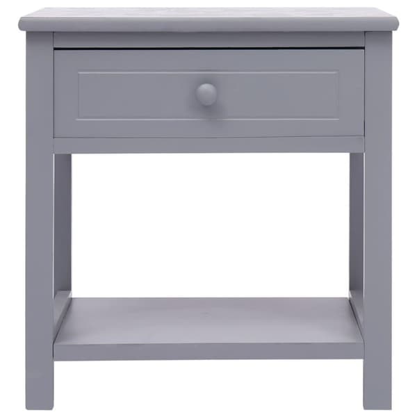 vidaXL Nattbord 2 stk grå 40x29x42 cm keisertre