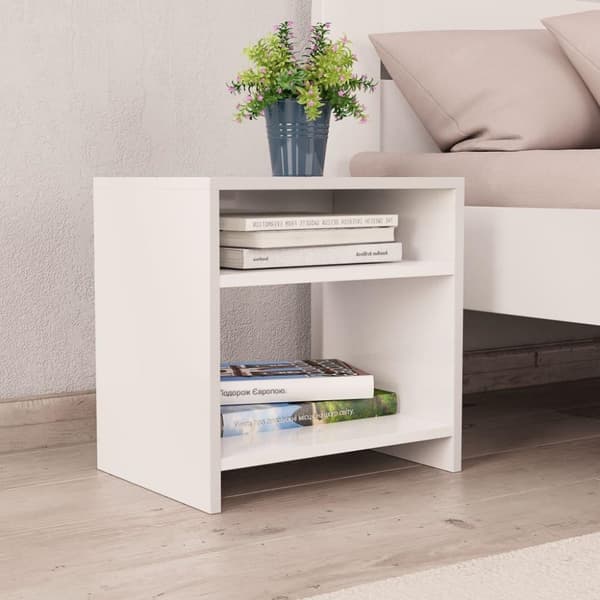 vidaXL sengeskabe 2 stk. 40 x 30 x 40 cm spånplade hvid