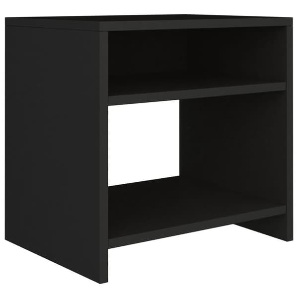 vidaXL Yöpöydät 2kpl musta 40x30x40 cm lastulevy
