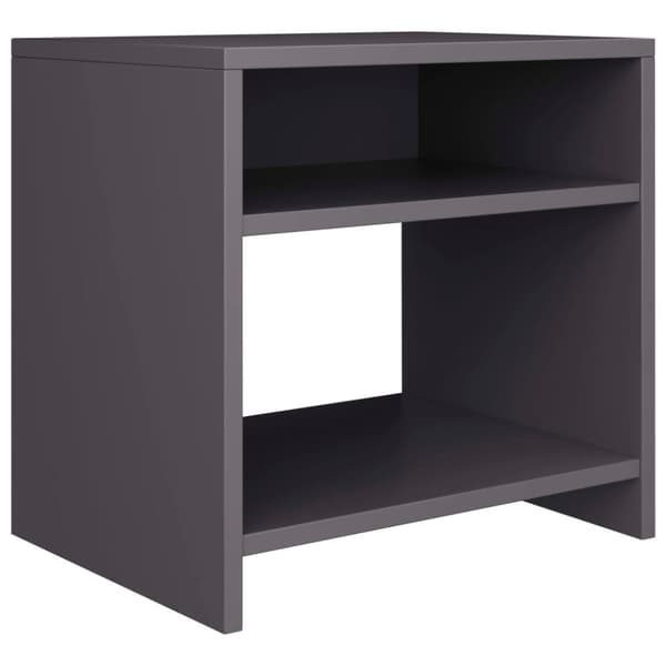 vidaXL sengeskabe 2 stk. 40 x 30 x 40 cm spånplade grå