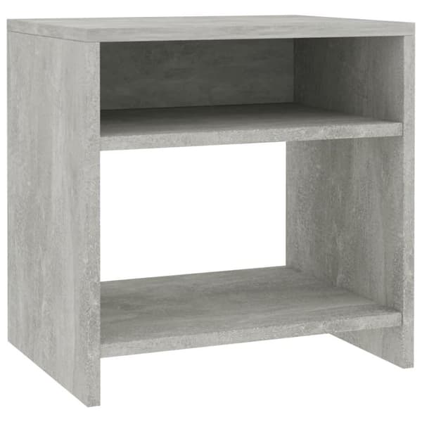 vidaXL sengeskab 40 x 30 x 40 cm spånplade betongrå