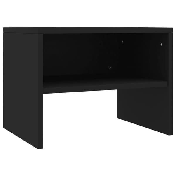vidaXL Yöpöydät 2kpl musta 40x30x30 cm lastulevy