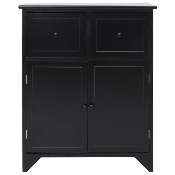 vidaXL Sivukaappi musta 60x30x75 cm keisaripuu