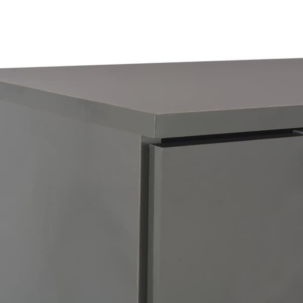 vidaXL Skänk högglans grå 71x35x80 cm spånskiva