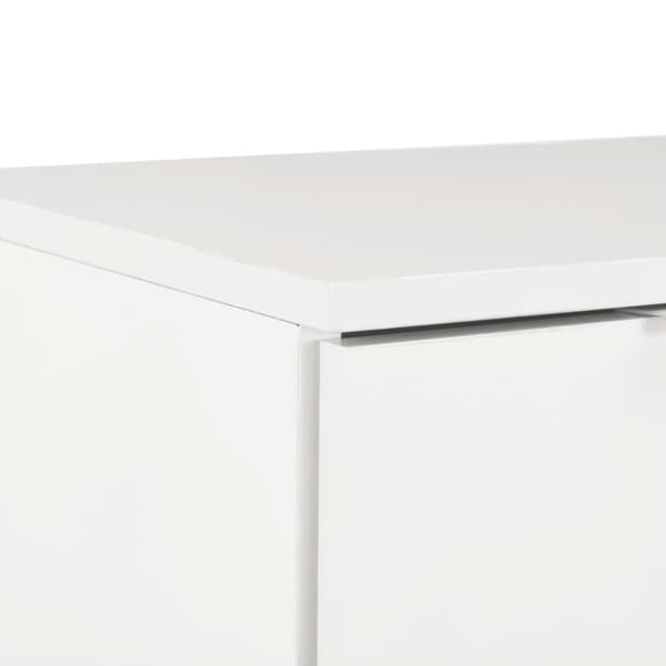vidaXL Skjenk høyglans hvit 71x35x80 cm sponplate