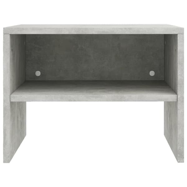 vidaXL Nattbord 2 stk betonggrå 40x30x30 cm sponplate