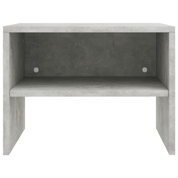 vidaXL sengeskab 40 x 30 x 30 cm spånplade betongrå