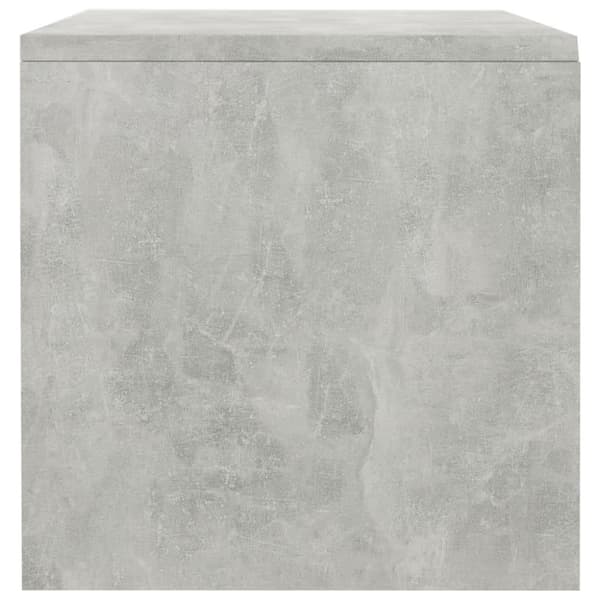 vidaXL sengeskab 40 x 30 x 30 cm spånplade betongrå