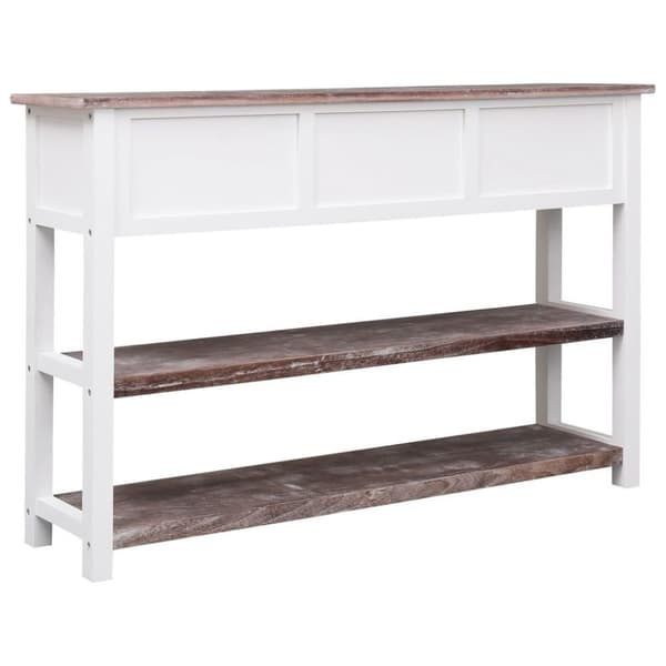 vidaXL konsolbord 115x30x76 cm træ antik brun