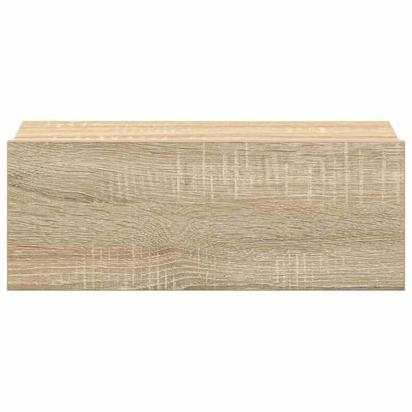 vidaXL svævende natborde 2 stk. 40 x 30 x 15 cm konstrueret træ sonoma