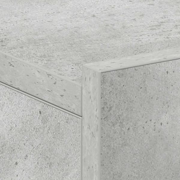 vidaXL svævende natbord 40 x 30 x 15 cm konstrueret træ betongrå