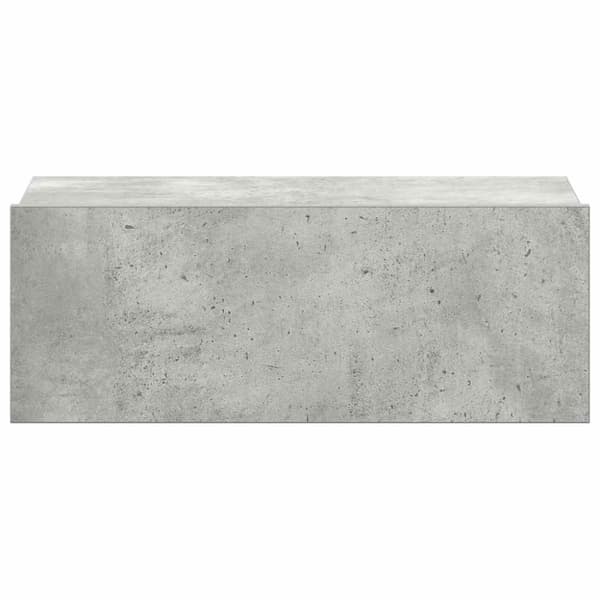 vidaXL Kelluvat yöpöydät 2 kpl betoninharmaa 40x30x15 cm tekninen puu